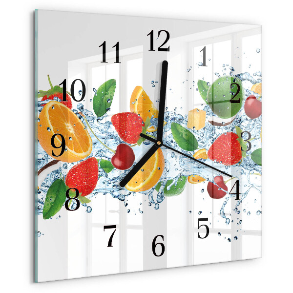 Orologio quadrato Frutta