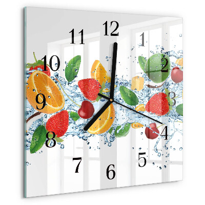 Orologio quadrato Frutta