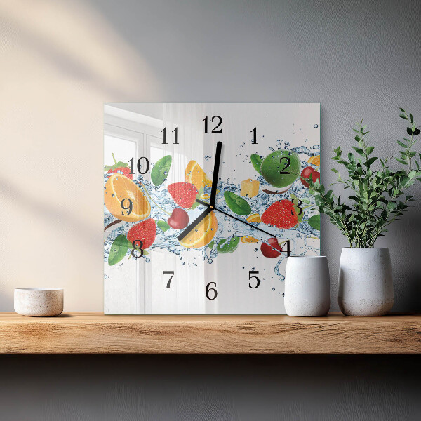 Orologio quadrato Frutta