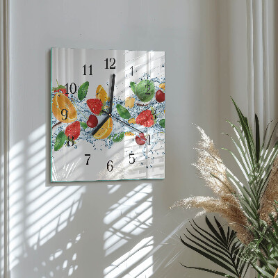 Orologio quadrato Frutta