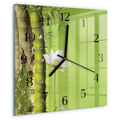 Orologio quadrato Bambù