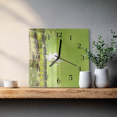 Orologio quadrato Bambù