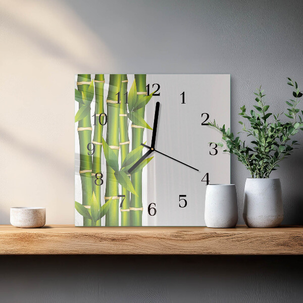 Orologio quadrato Bambù