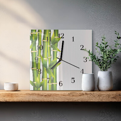 Orologio quadrato Bambù