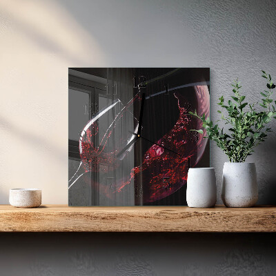 Orologio quadrato Vino