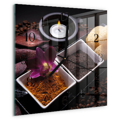 Orologio quadrato Orchidea