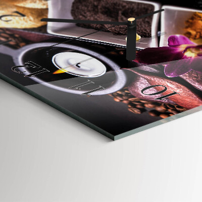 Orologio quadrato Orchidea