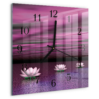 Orologio quadrato Ninfee