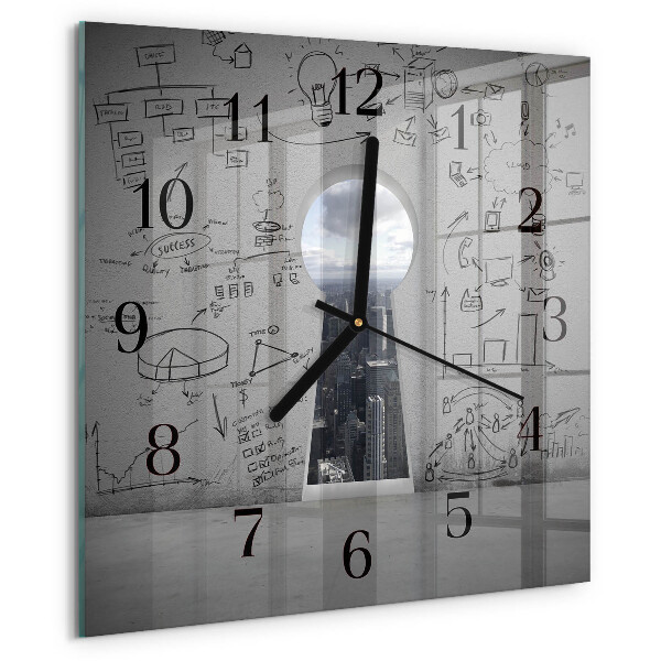 Orologio quadrato Serratura