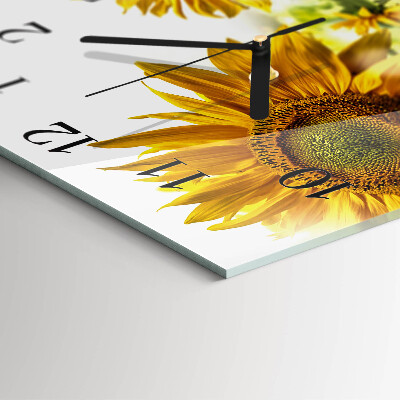 Orologio quadrato Girasole