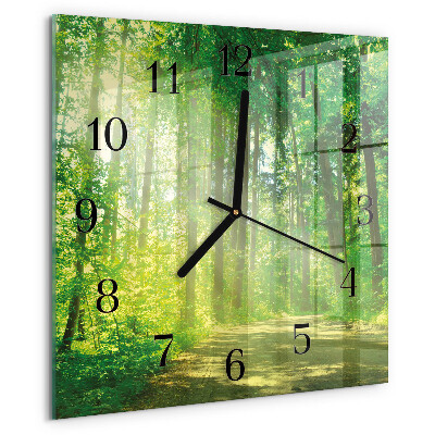 Orologio quadrato Natura della foresta