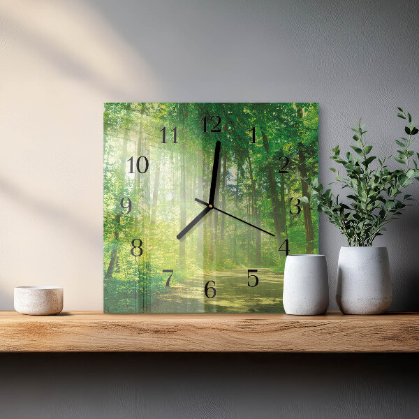 Orologio quadrato Natura della foresta