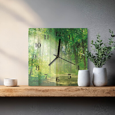 Orologio quadrato Natura della foresta