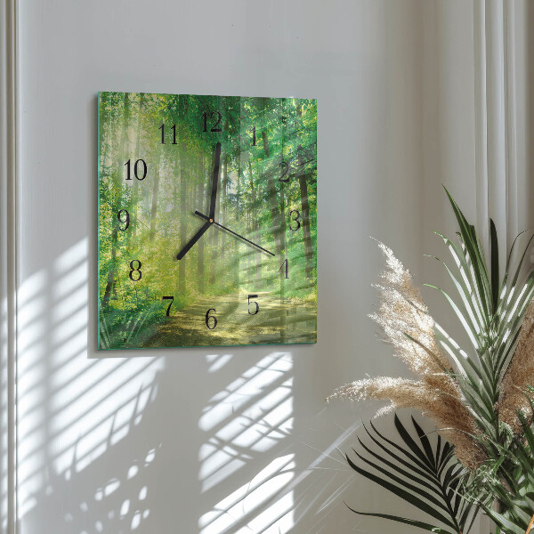 Orologio quadrato Natura della foresta