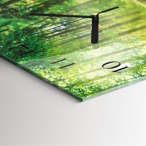 Orologio quadrato Natura della foresta