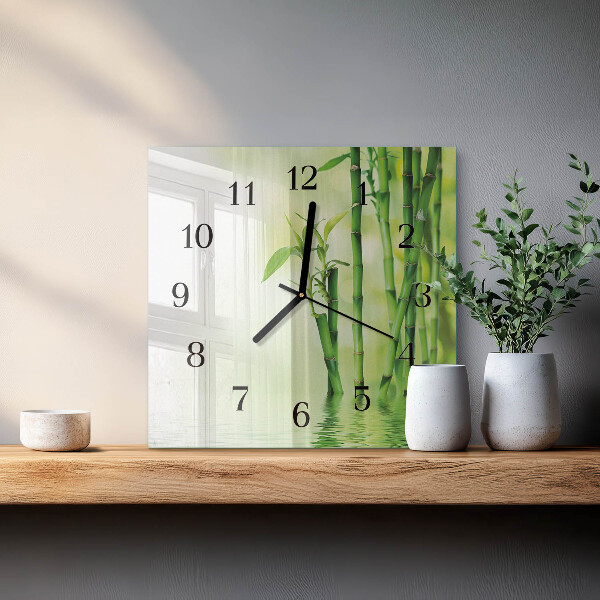 Orologio quadrato Bambù