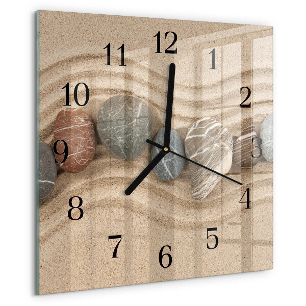 Orologio quadrato Pietre Sabbia