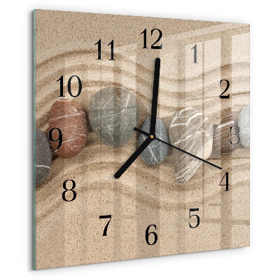 Orologio quadrato Pietre Sabbia