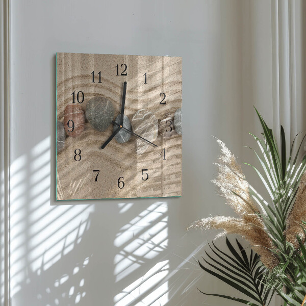 Orologio quadrato Pietre Sabbia