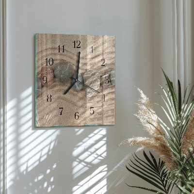 Orologio quadrato Pietre Sabbia