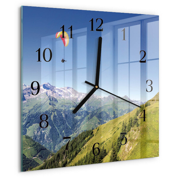Orologio quadrato Montagne