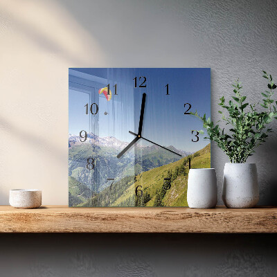 Orologio quadrato Montagne