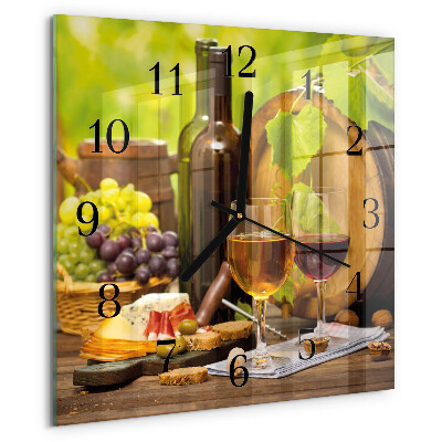 Orologio quadrato Uva per il vino