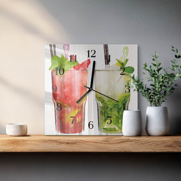 Orologio quadrato Cocktail