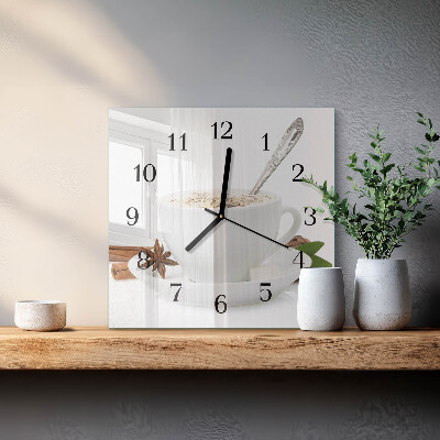 Orologio quadrato Una tazza di anice