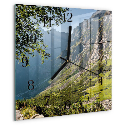 Orologio quadrato Montagne