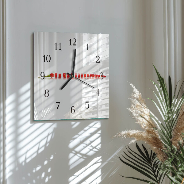 Orologio quadrato peperoncino