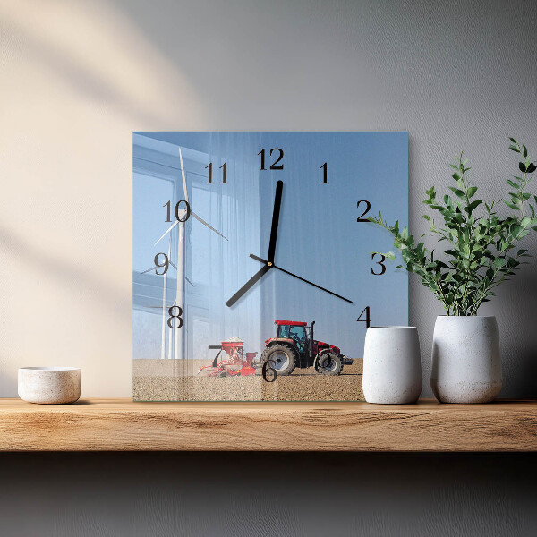 Orologio quadrato Campo di trattori