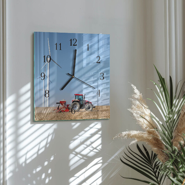 Orologio quadrato Campo di trattori