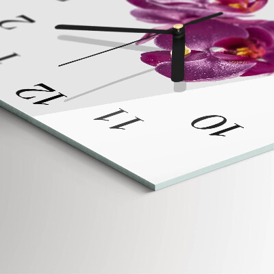 Orologio quadrato Orchidea