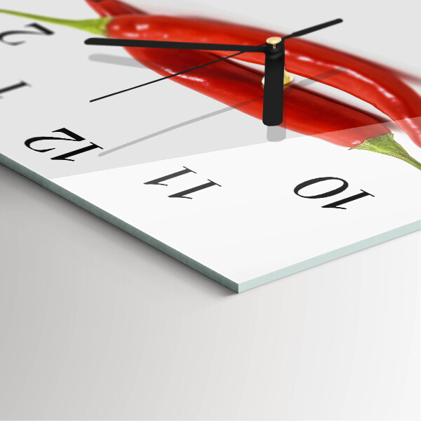 Orologio quadrato peperoncino