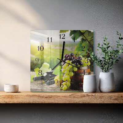 Orologio quadrato Vino d'uva