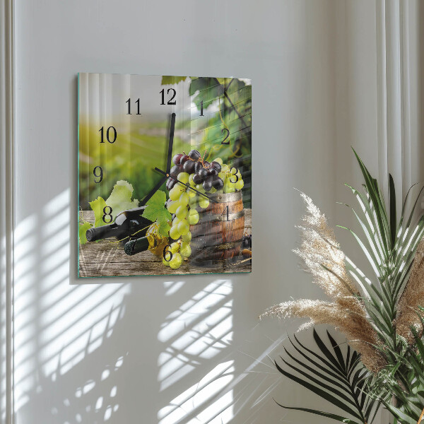 Orologio quadrato Vino d'uva