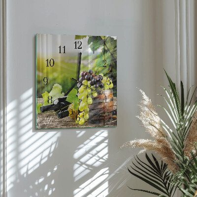Orologio quadrato Vino d'uva