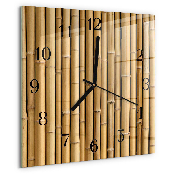 Orologio quadrato Bambù