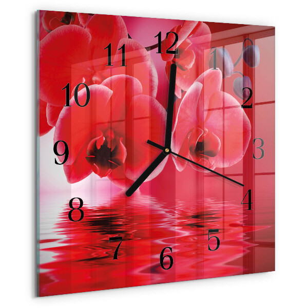 Orologio quadrato Orchidea