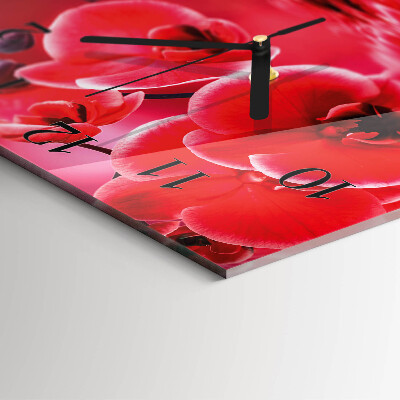 Orologio quadrato Orchidea