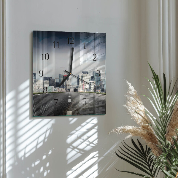 Orologio quadrato Città della strada
