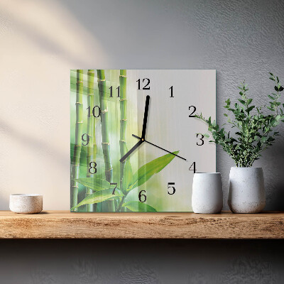 Orologio quadrato Bambù
