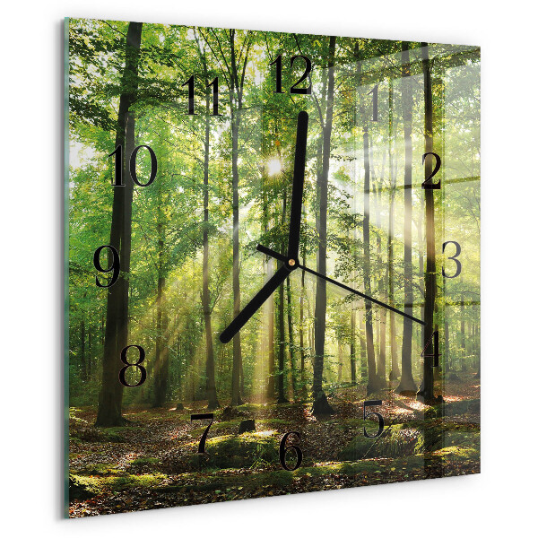 Orologio quadrato Natura della foresta