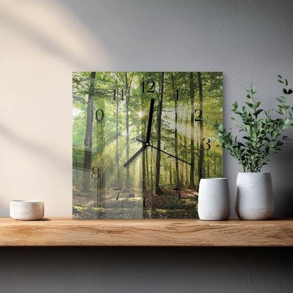 Orologio quadrato Natura della foresta