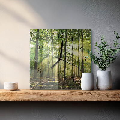 Orologio quadrato Natura della foresta