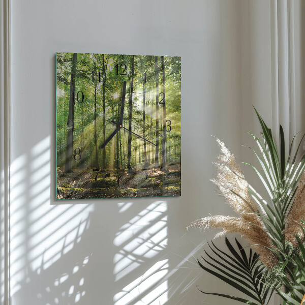 Orologio quadrato Natura della foresta