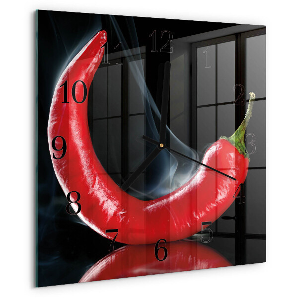 Orologio quadrato peperoncino