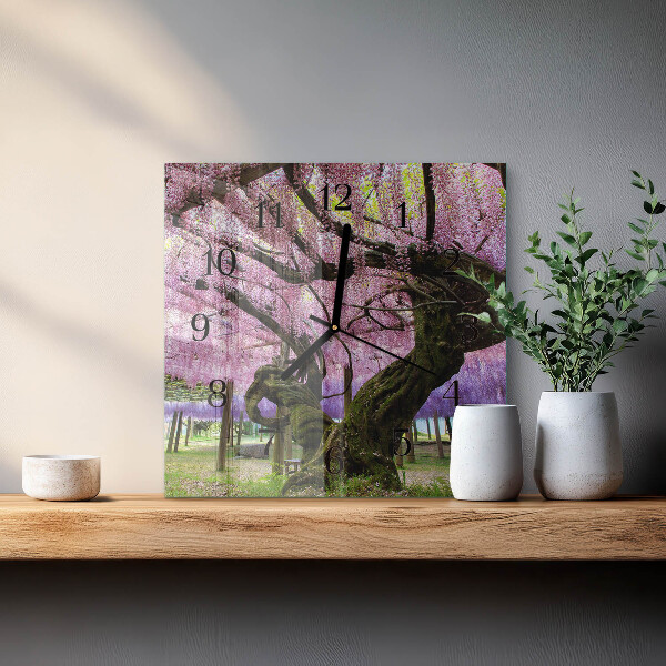 Orologio quadrato Alberi