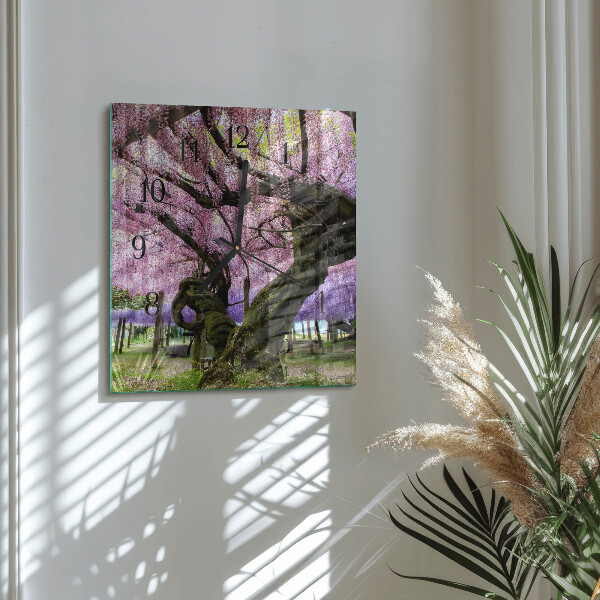 Orologio quadrato Alberi